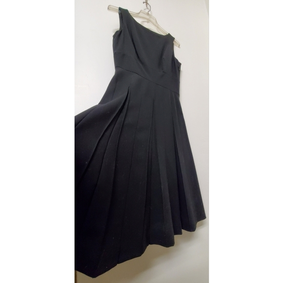 ANN TAYLOR Pleated Skirt Boatneck Dress - Picture 6 of 7